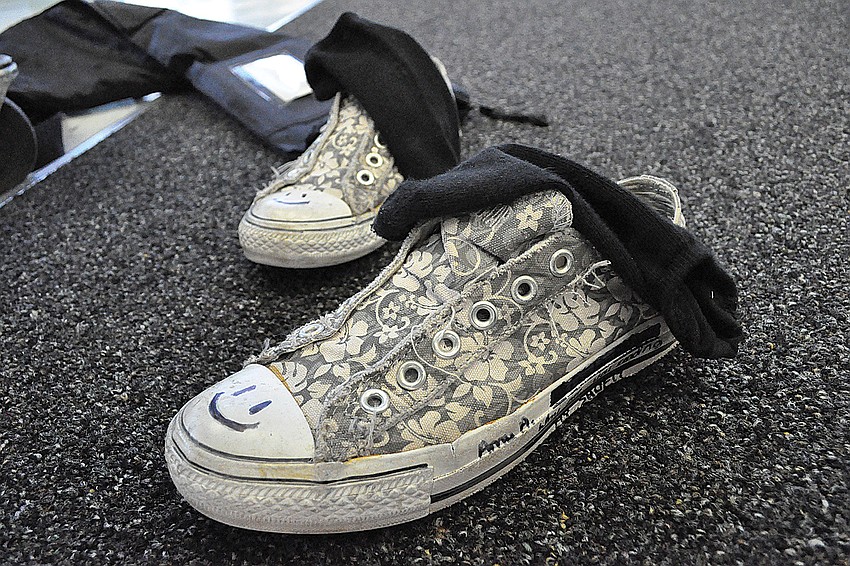 All winter guard members perform in their bare feet.