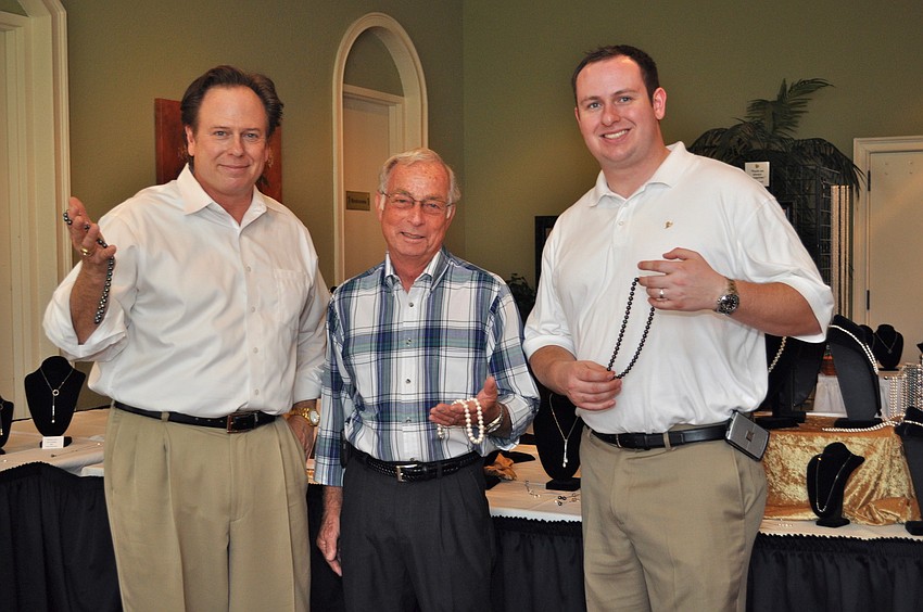 Mike Brennan, CEO of the International Pearl Group, Everett Schaubert and Taylor Brennan