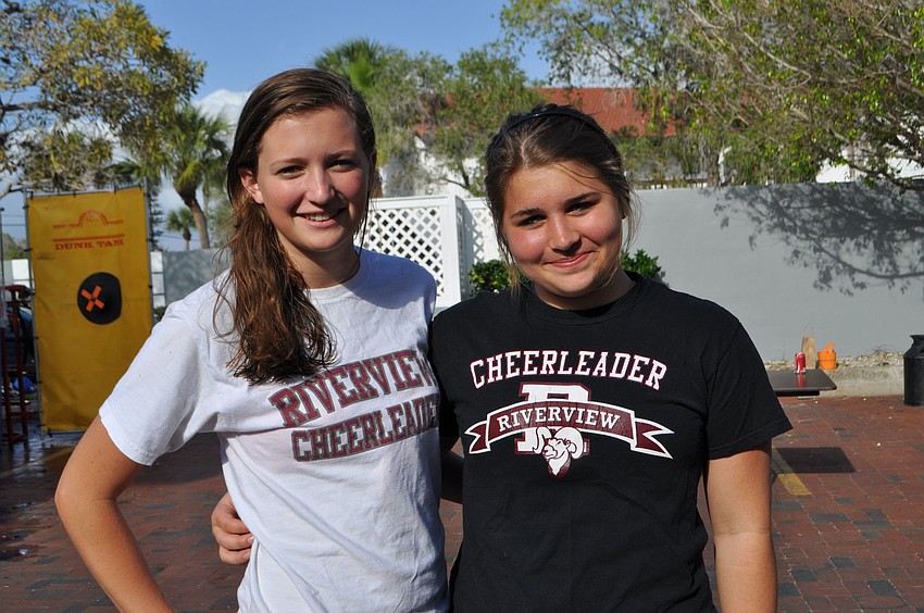 Riverview high school sophomore Jessica Riber and Caylie Guiliano
