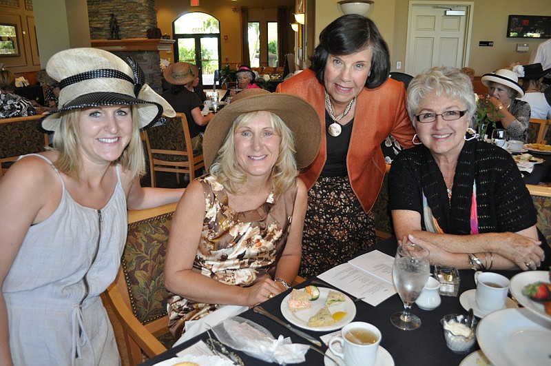 Kindsey Neeson enjoyed the tea with her mother, Stoneybrook Golf Club owner Cindy Pentecost, and friends Ellen Morrison and Phyllis Valadie.