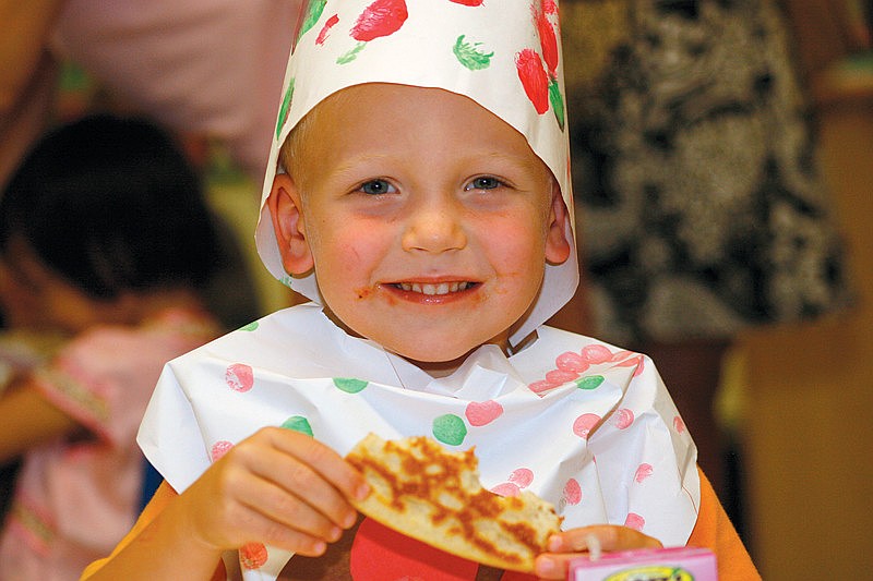 Connor Slater is always ready for a good slice of pizza.