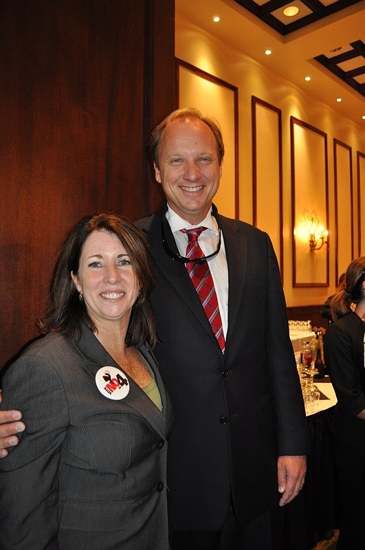 Mary Doughtery-Slapp, event founder, is pictured with Albert Joerger.
