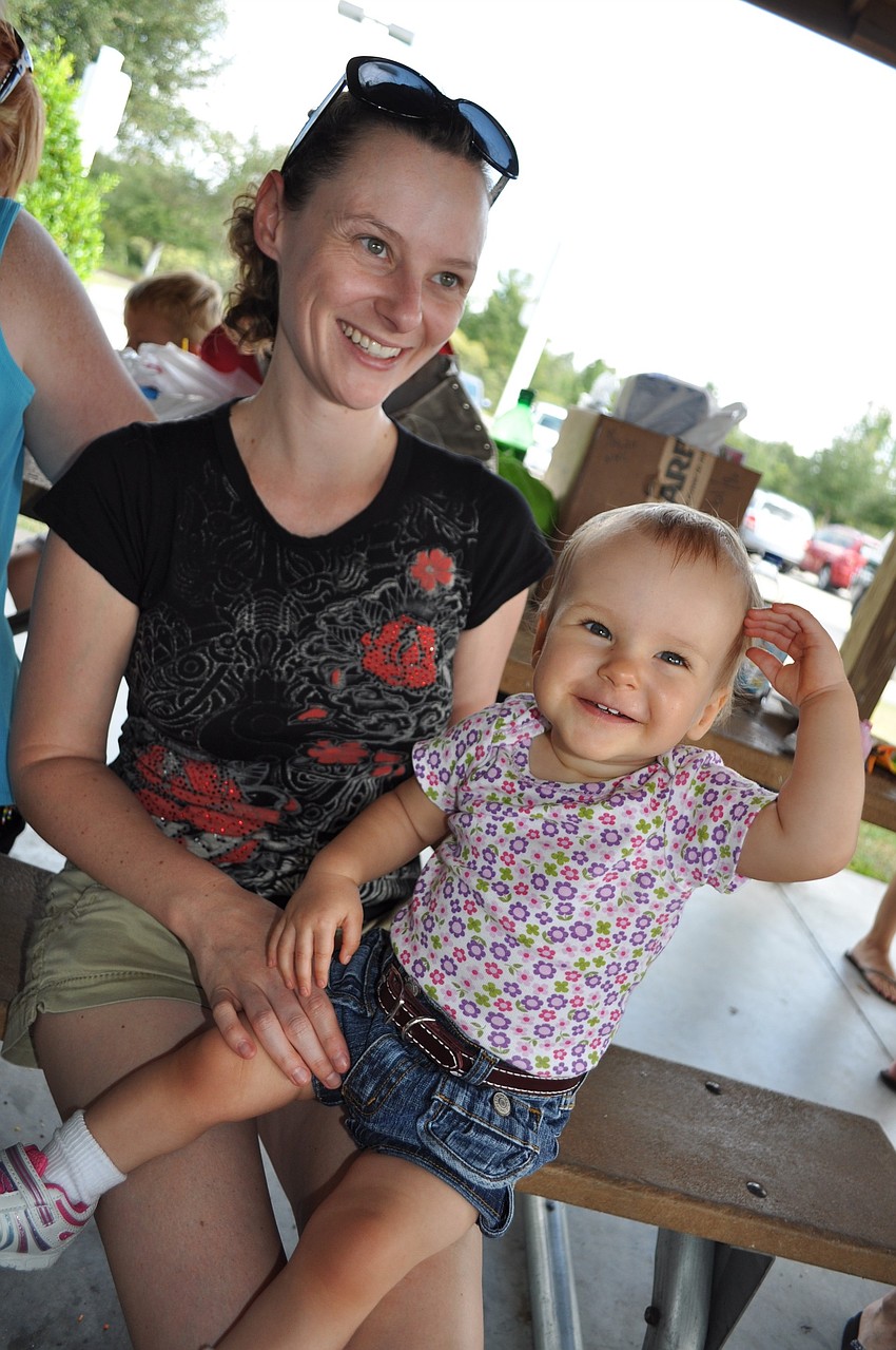 Kim Leonard enjoyed the day with her daughter, Shay.
