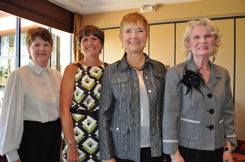 Kandee Oelkers, Linda Semilof, Roberta Arcand and Ellie Windrath were all models in the fashion show.