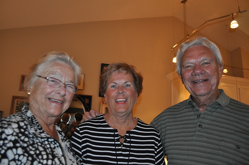 Mary Lou Loughlin, Nancy Mueller and Bob Ploussard