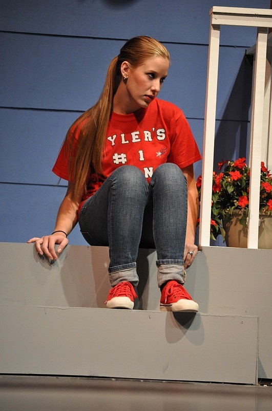 Trina Tews, played by Brandi Wanescki, is frustrated by being in the shadow of her brother.