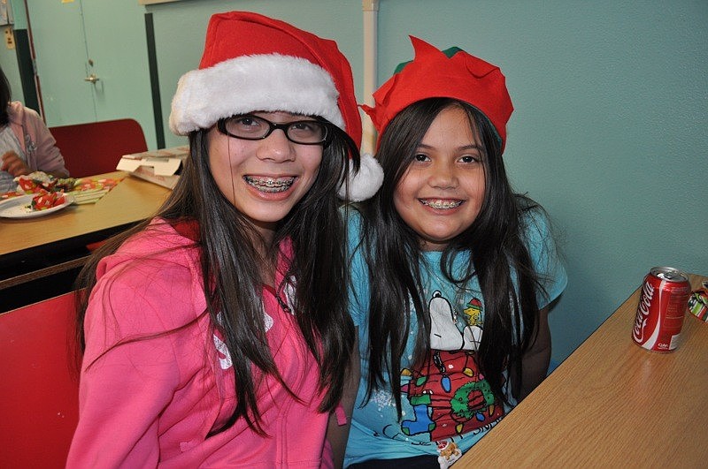 Kayla and Karen Rudd came out with their dad, Bob, not pictured.