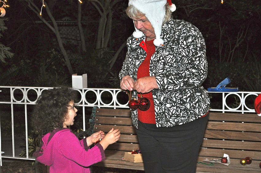 Lilliana Katz can't wait to hang the next ornament.