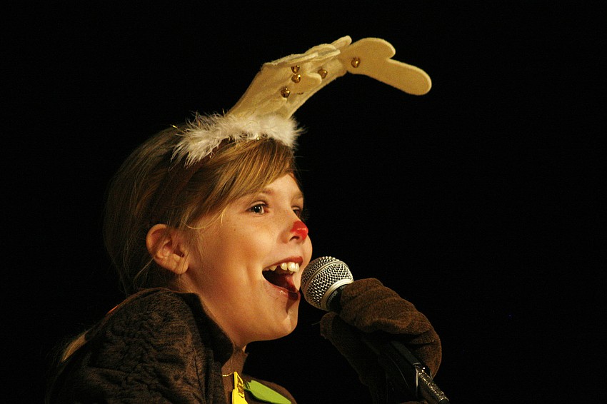 Sara McCurry loved performing as Rudolph.