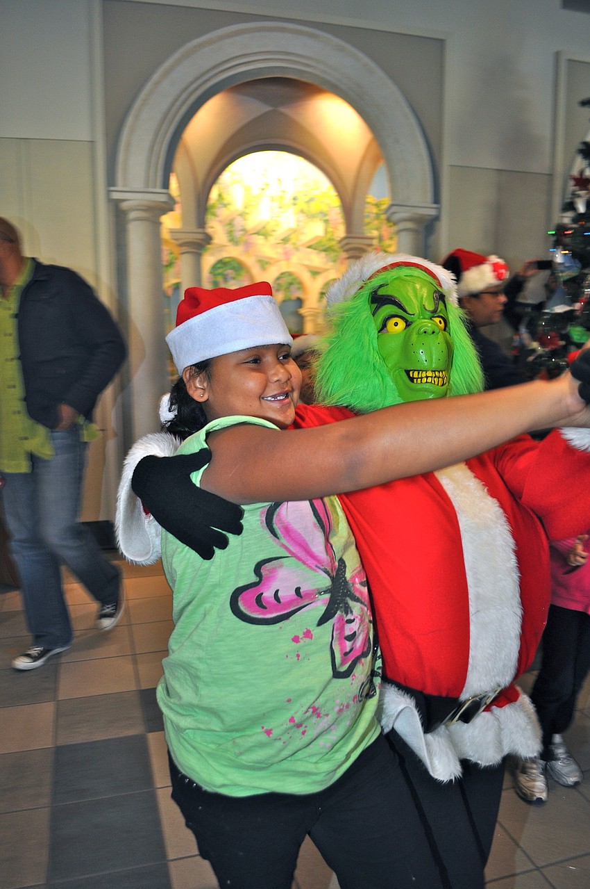 Destiny Barnes and Ann White as the Grinch