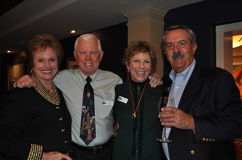 Karen Gallagher, Buck and Vicki Fry, event chair, and BKYC Commodore Lou Sanandres
