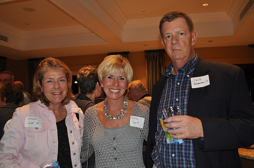 Teresa Simmons, center, with Joanne and Jack Valdes