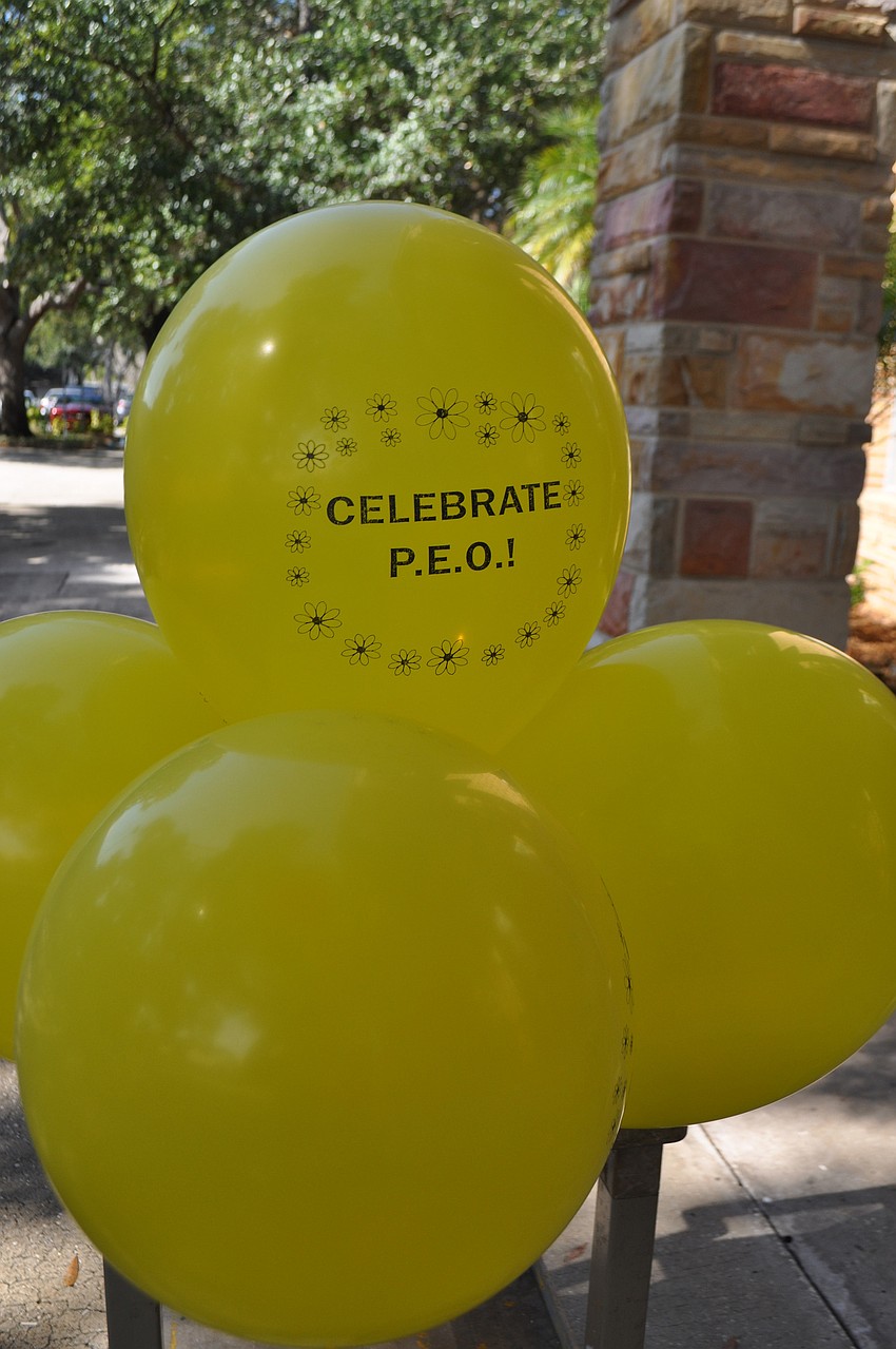 Balloons in the organization's signature yellow marked the occasion.