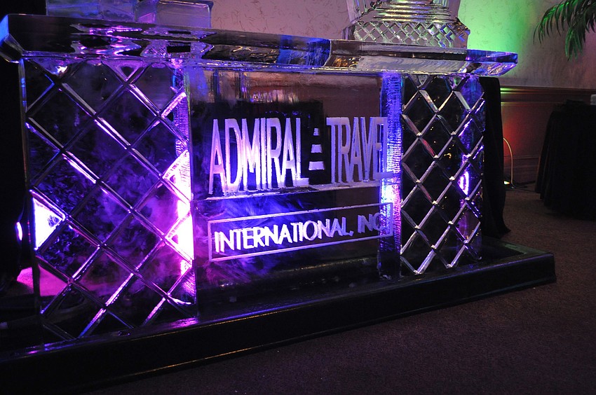 The event featured an awesome ice bar.