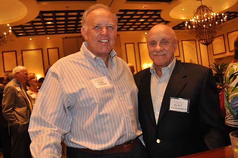 Steve Vernon, vice president of Tea Party Manatee, and Burt Rosenfield came out.