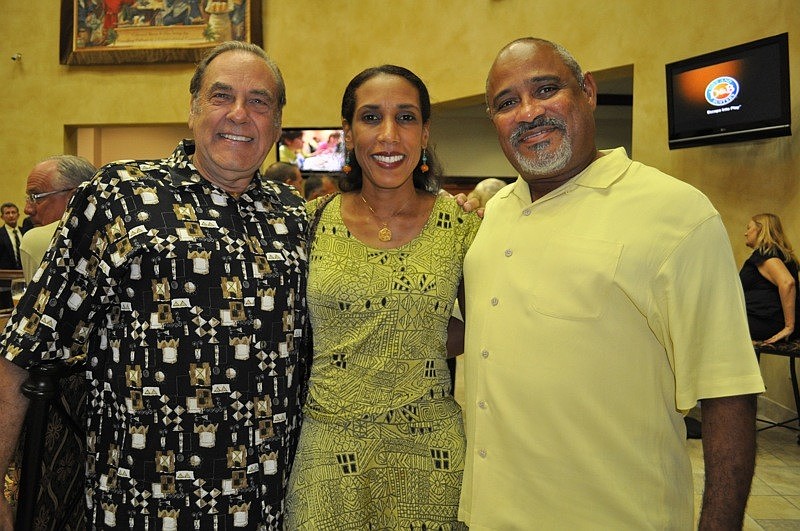 Pictured are Dr. Sheldon Wacksman, Dr. Lisa Merrit and Edward Viltz.