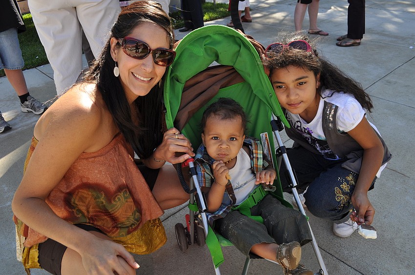 Leymis Bolanos Wilmott with son Charlie and Sierra Decordova
