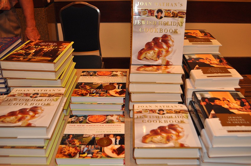 A selection of books were on sale during the luncheon.