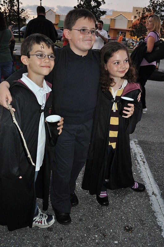 Tony Koon, Patrick Weinstein and Natalie Koon, students at Kinnan Elementary, all came in costume.