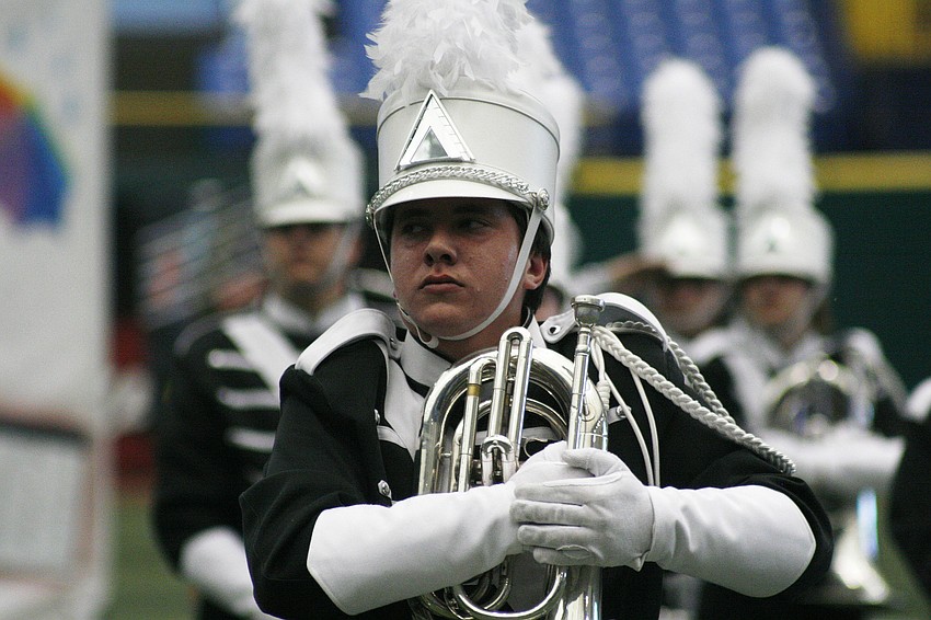 Andrew Kaspar and the rest of the band was ready to perform.