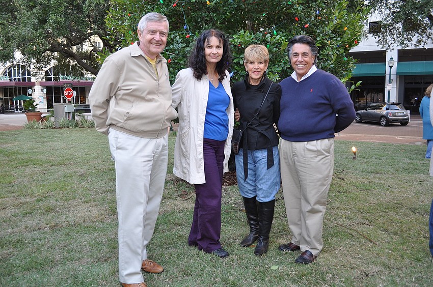 Peter Fanning and Ofra Friedman with Elsie and Tony Souza