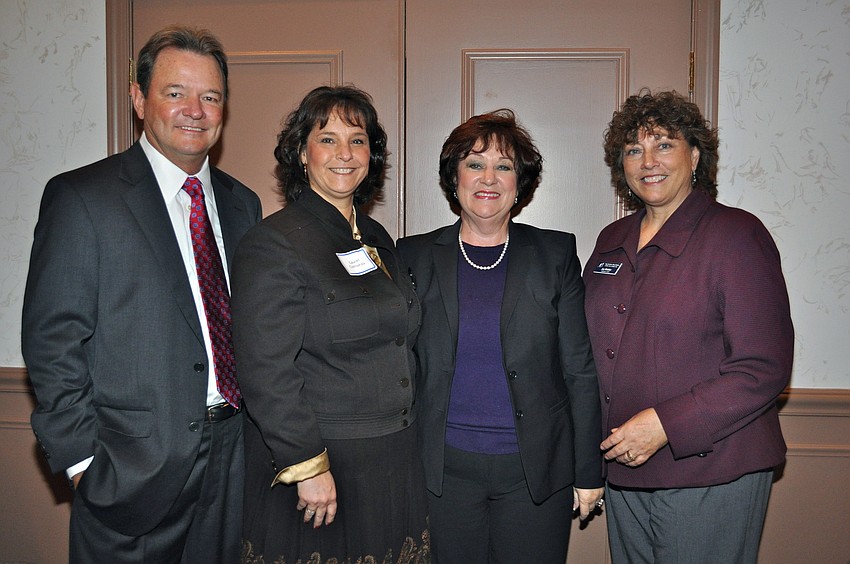 Dr. Jerry Thompson, Laurel Corriveau, Mary LeMay-Rott and Joy Mahler
