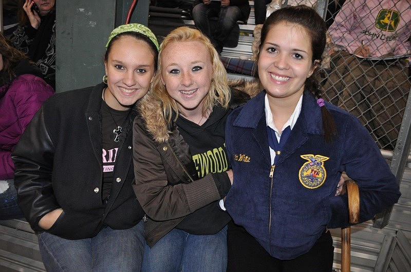 FFA students Jennifer Greene, Harlee Maddox and Olivia White all attend Lakewood Ranch High School.