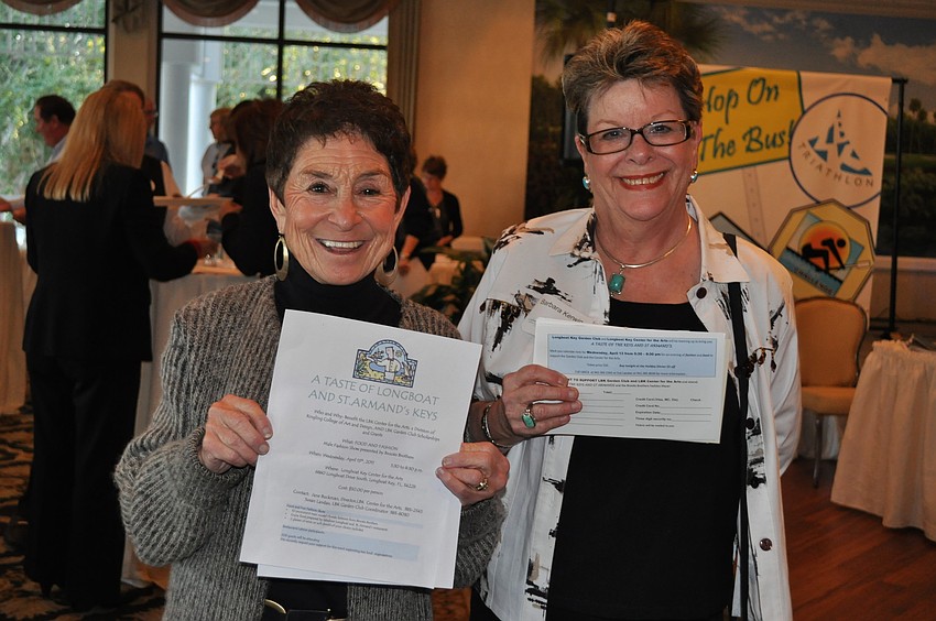 Susan Landau and Barbara Kerwin promote the upcoming event 'A Taste of Longboat.'