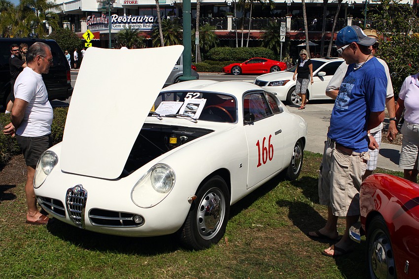 Ruggero Santilli's 1958 Alfa Romeo Zagato was on display on Saturday, Feb. 19 at the Sarasota Exotic Car Fest in St. Armand's Circle