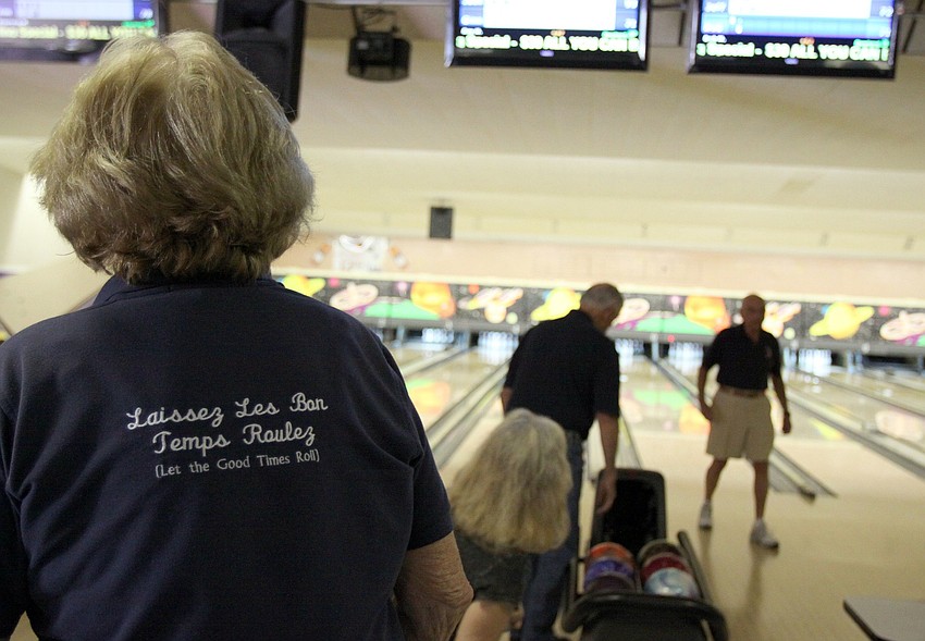 The SYC bowlers had matching shirts that said 
