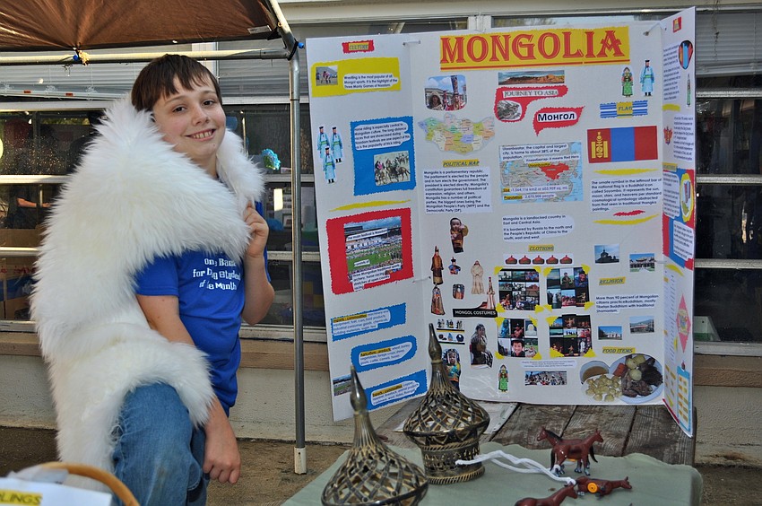 Keegan Strype delighted students and Julie Rohr herself with dumplings.