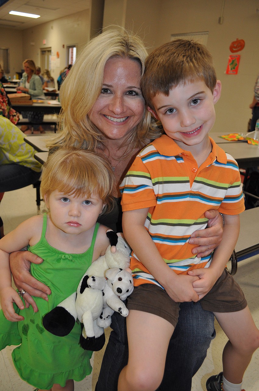Heather McKay enjoyed the night with her children, Madison and Ethan.