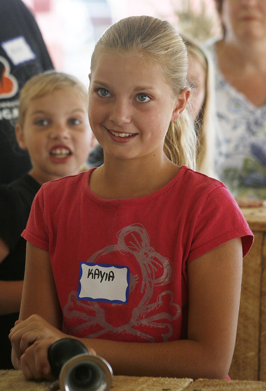 Kayla Copeland and her family competed in the Farm-ly Feud game.