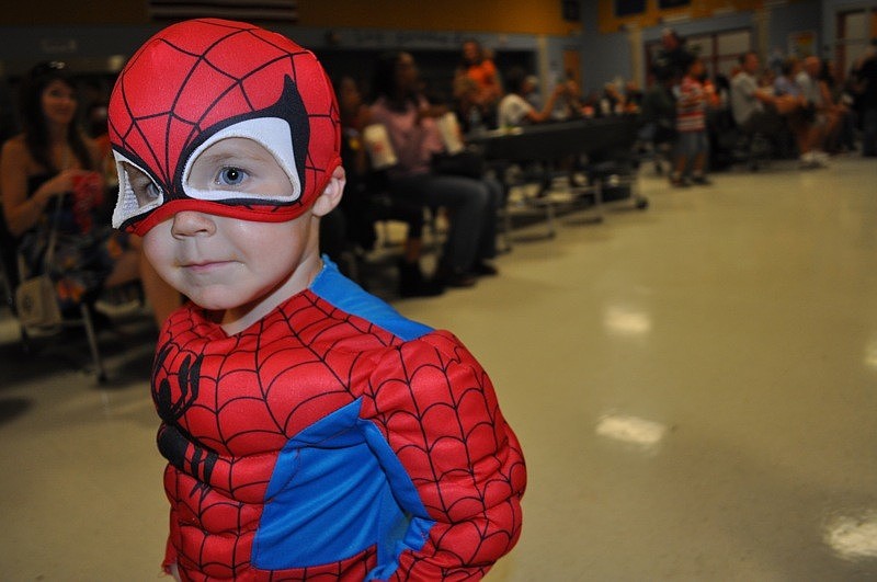 Justin Murphy, 3, came out with his sister Margot.