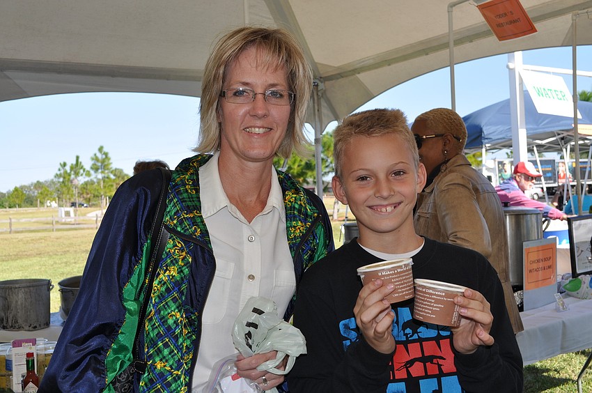 Leslie McKenna and her 10-year-old son, TJ