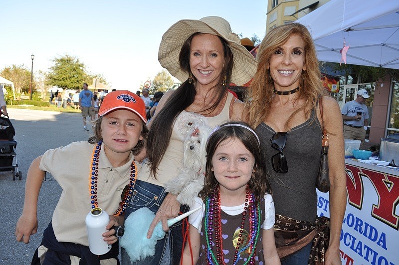 Connor and Cameron Perry came out with their mom, Heather, and aunt Sheryl Isaac, back right.