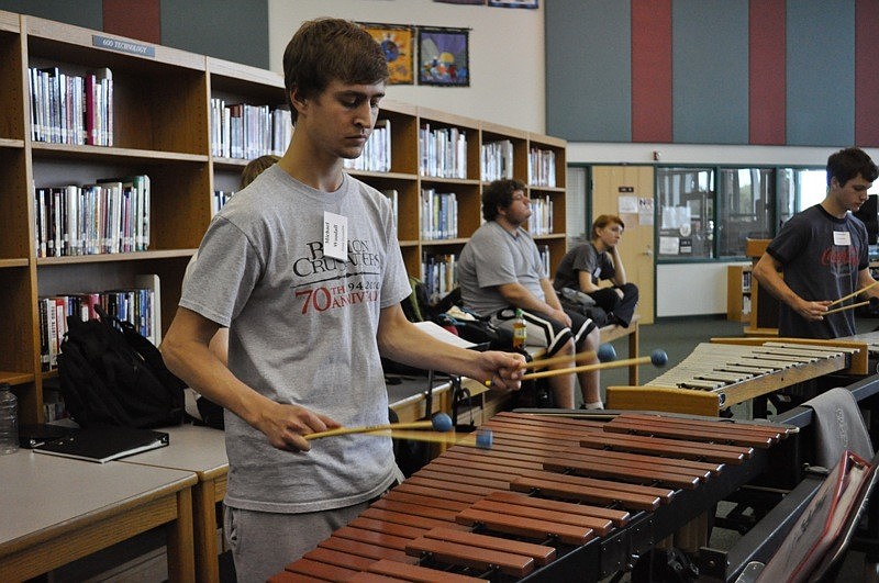 Michael Woodall of Boston played with the grounded orchestral production section.