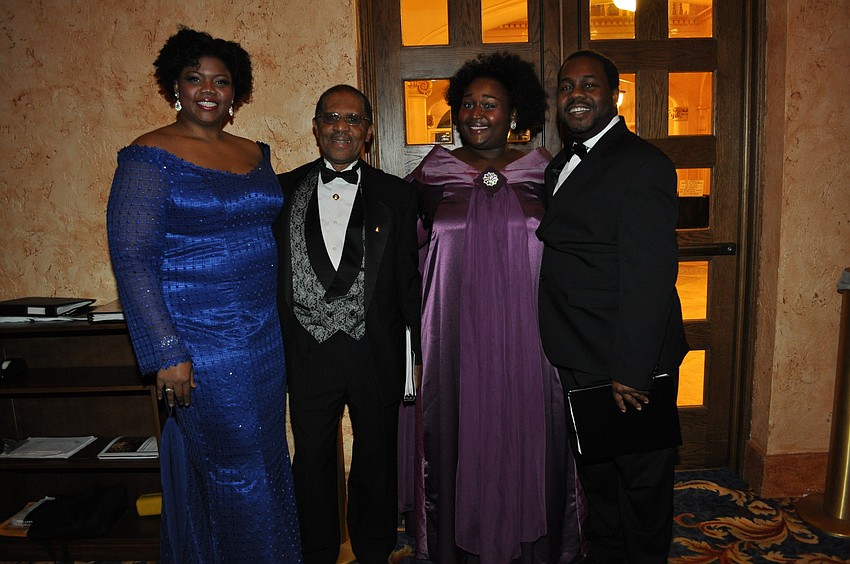 The American Spiritual Ensemble's Mari-Yan Pringle, Tay Seals, La'Schelle Allen and Kenneth Overton
