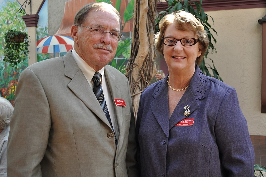 Board president Alan Quinby and president elect Jasmine Candlish