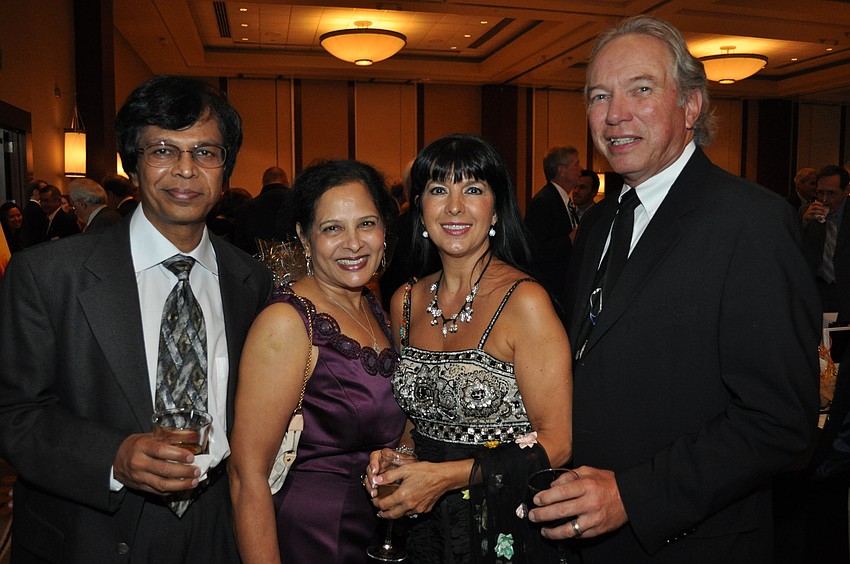Dr. Govin and Padmini Rajan with Retha and Dr. George Childs