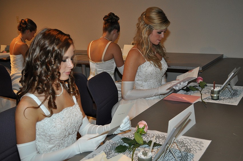 Debutantes read letters written by their parents