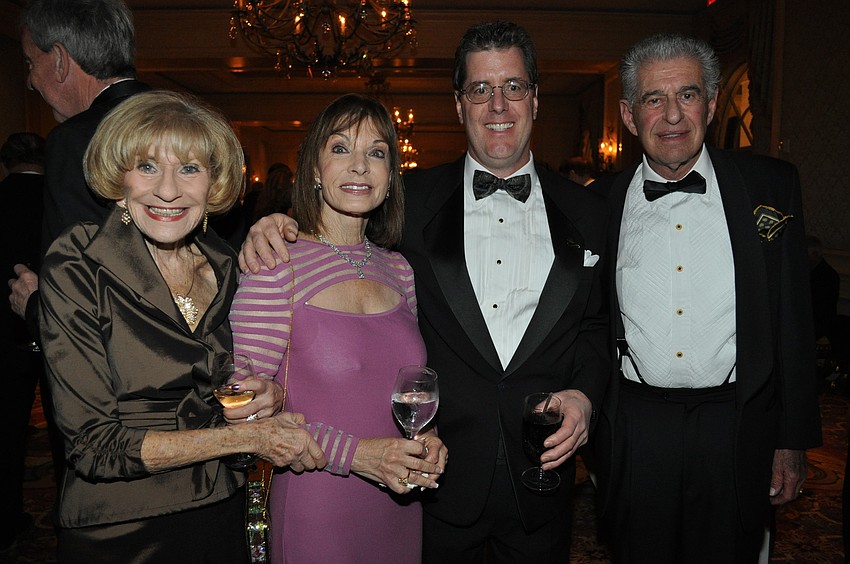 Flori Roberts, Joan Brand, David Peterson and Bob Brand