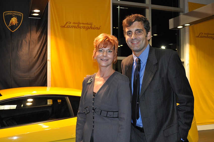Chairwoman Marilee Roberts and Daniele Fancello