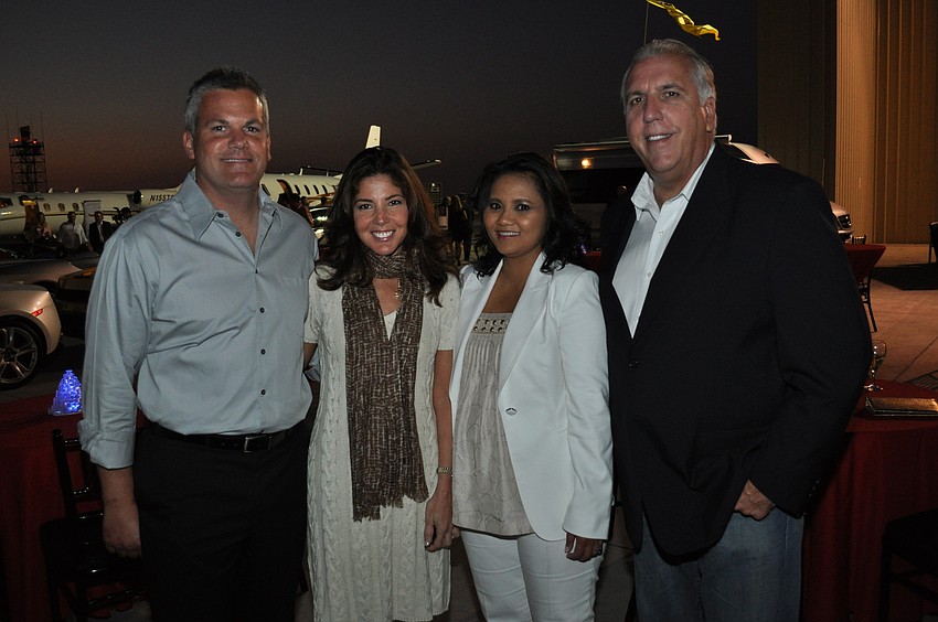 Gary and Robin Savage with Hartini and David Mitchell