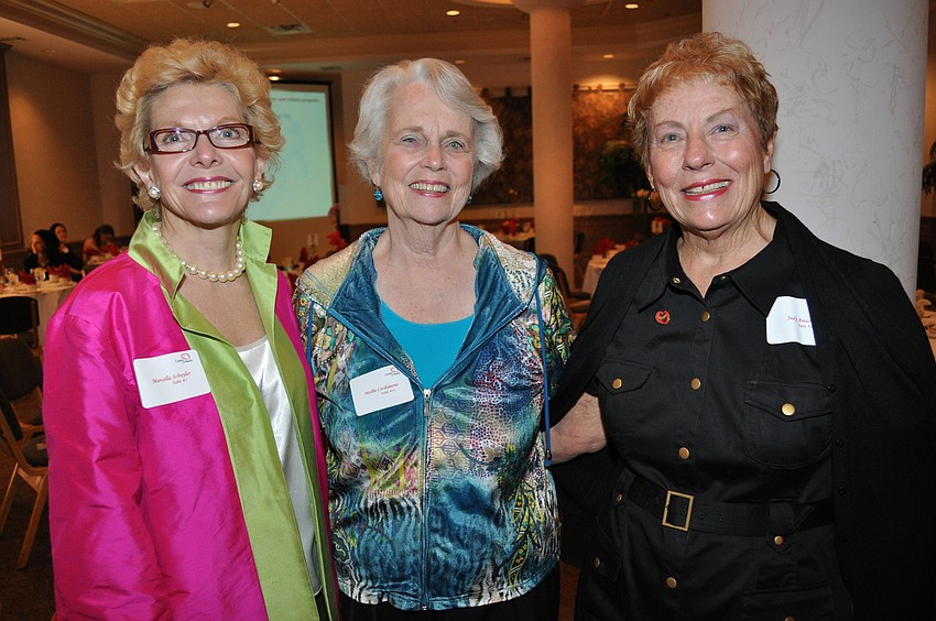 Chairwoman Marcella Schuyler, Mollie Cardamone and Judy Amuso
