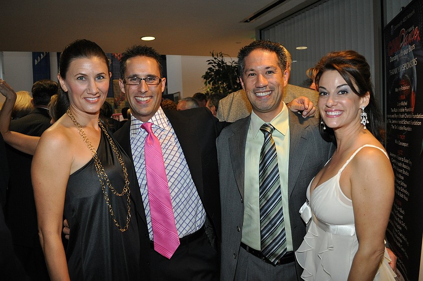 Dr. Allison Silver, Dr. Hardy Schwartz and David and Lynn Yamada