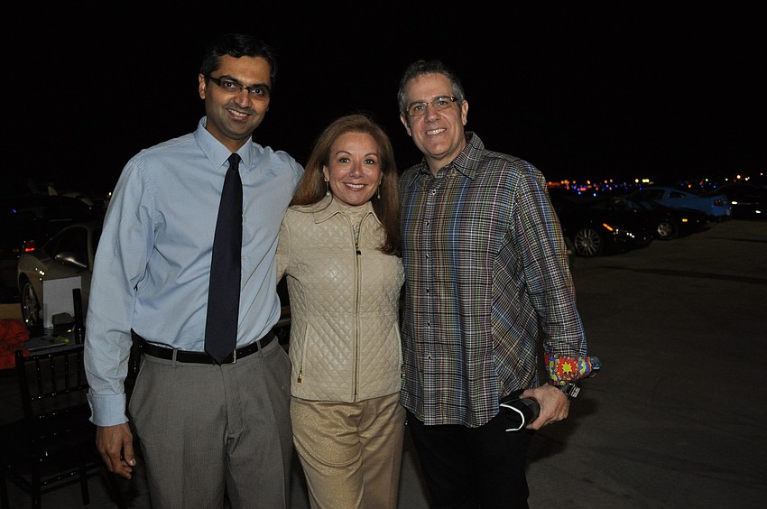 Dr. Niranjan Seshadri with Giovanna and Jeff McGrath