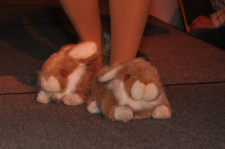 The Show-Jonathan Kendall's bunny slippers