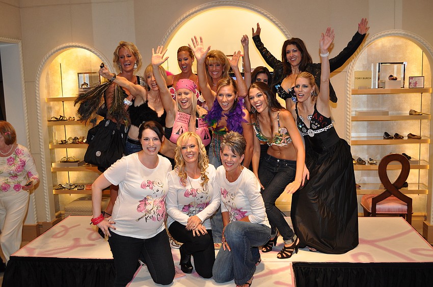 Co-Chairwomen and bra models