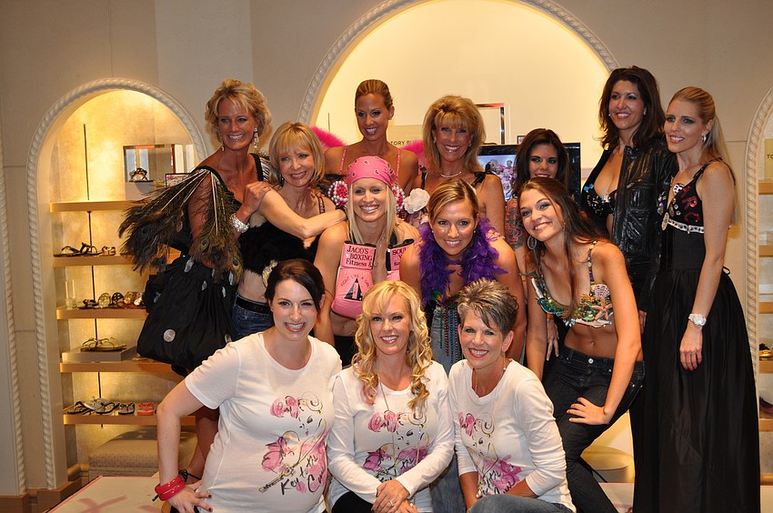 Co-Chairwomen and bra models